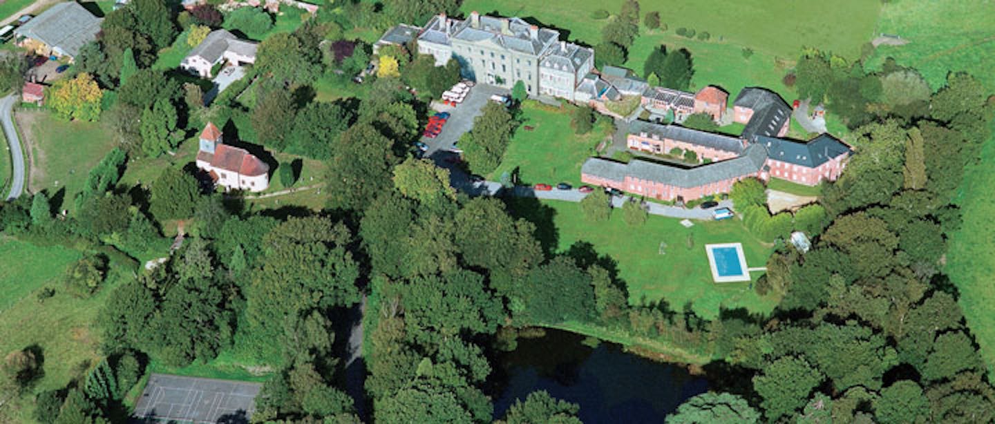 a photograph of the Padworth College campus from above